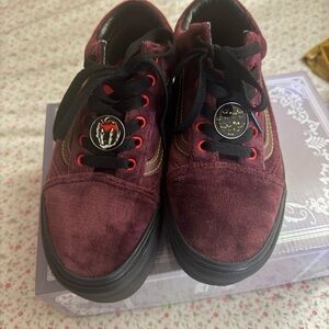 Disney Vans Burgundy Sneakers